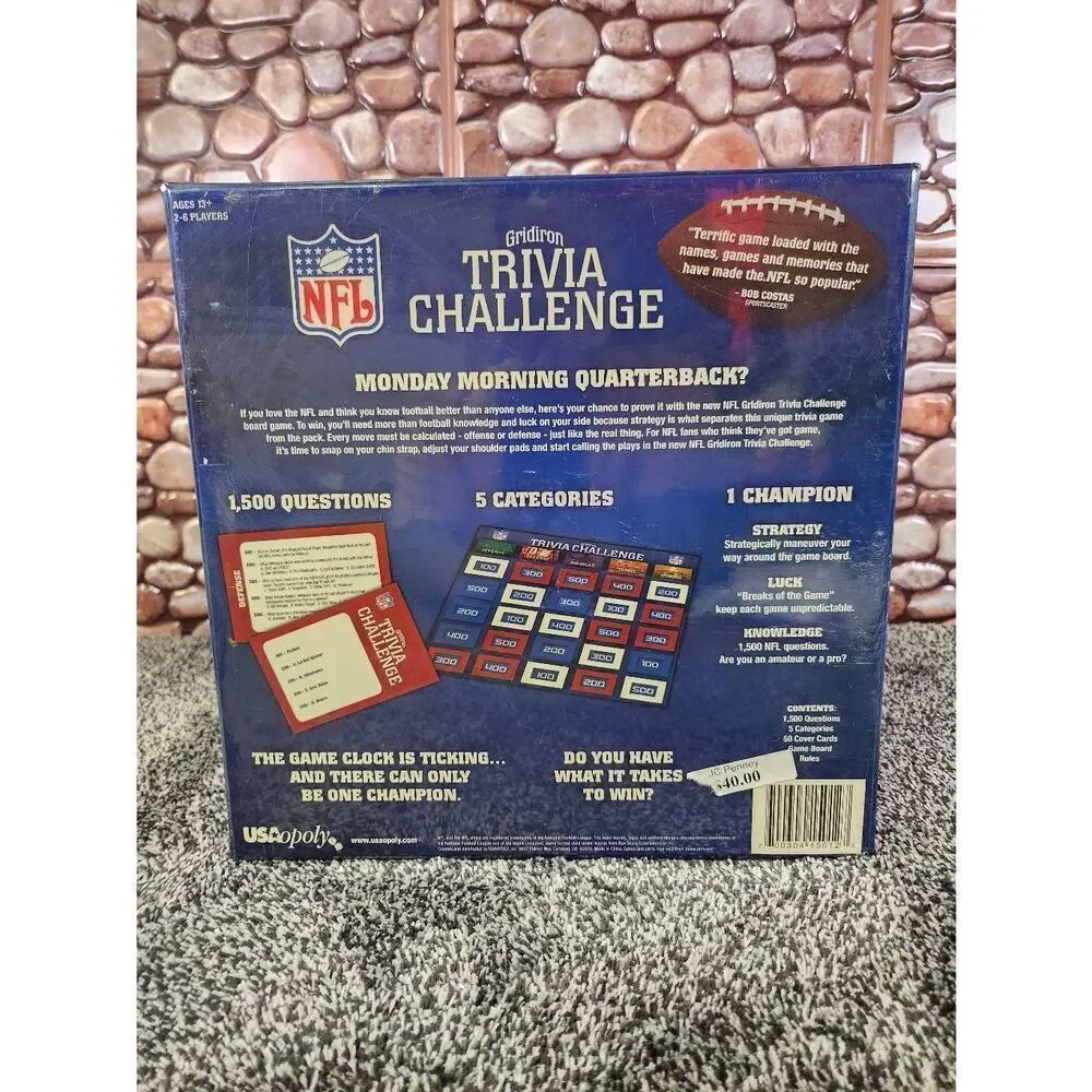 NFL Gridiron Trivia Challenge Game- New in Box #A94